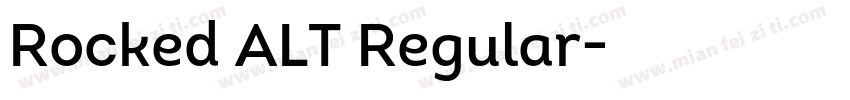 Rocked ALT Regular字体转换
